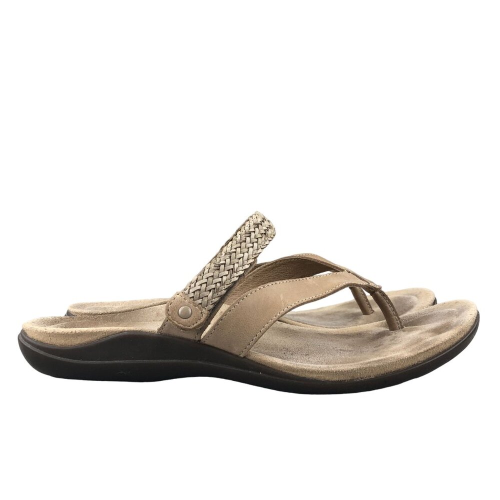 Abeo Womens Size 7N Maddie Oasis Benefit Brown Leather Open Toe Sandals BW0267